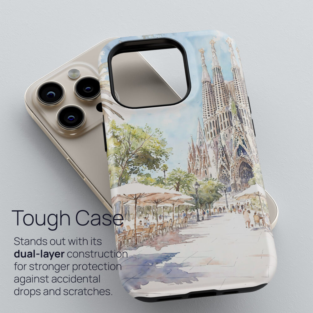 02 - Sagrada Familia - Watercolor Art Phone Case - Tough Case.jpg 02 - Sagrada Familia - Watercolor Art Phone Case - Tough Case.jpg