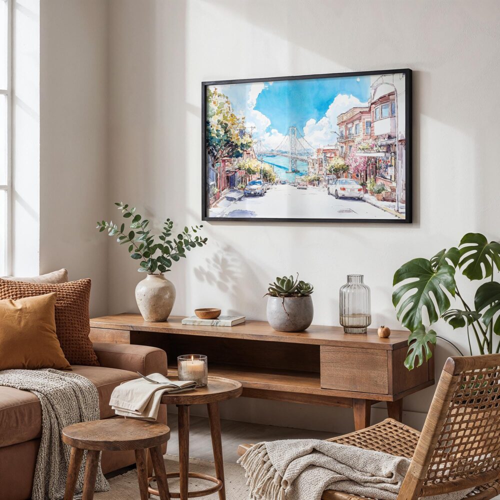 02 - San Francisco Lombard Street Watercolor Art - Horizontal Art - Digital Download - Boho Living Room.jpg 02 - San Francisco Lombard Street Watercolor Art - Horizontal Art - Digital Download - Boho Living Room.jpg