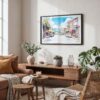 02 - San Francisco Lombard Street Watercolor Art - Horizontal Art - Digital Download - Boho Living Room.jpg