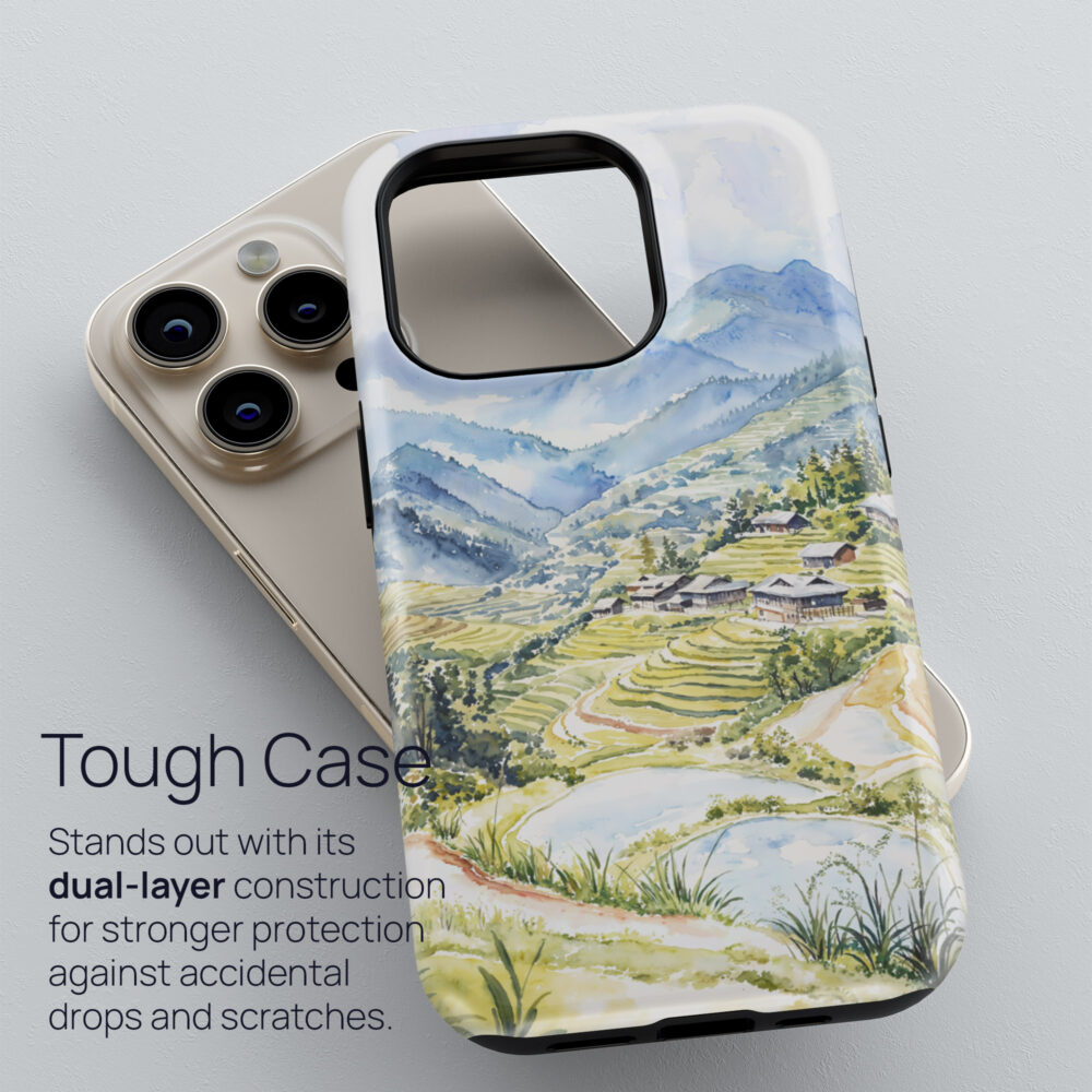 02 - Sapa Vietnam Watercolor Art Phone Case - Tough Case.jpg 02 - Sapa Vietnam Watercolor Art Phone Case - Tough Case.jpg