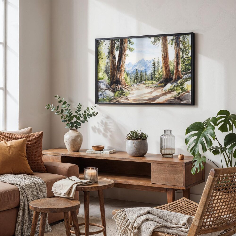 02 - Sequoia National Park Watercolor - Horizontal Art - Digital Download - Boho Living Room.jpg 02 - Sequoia National Park Watercolor - Horizontal Art - Digital Download - Boho Living Room.jpg