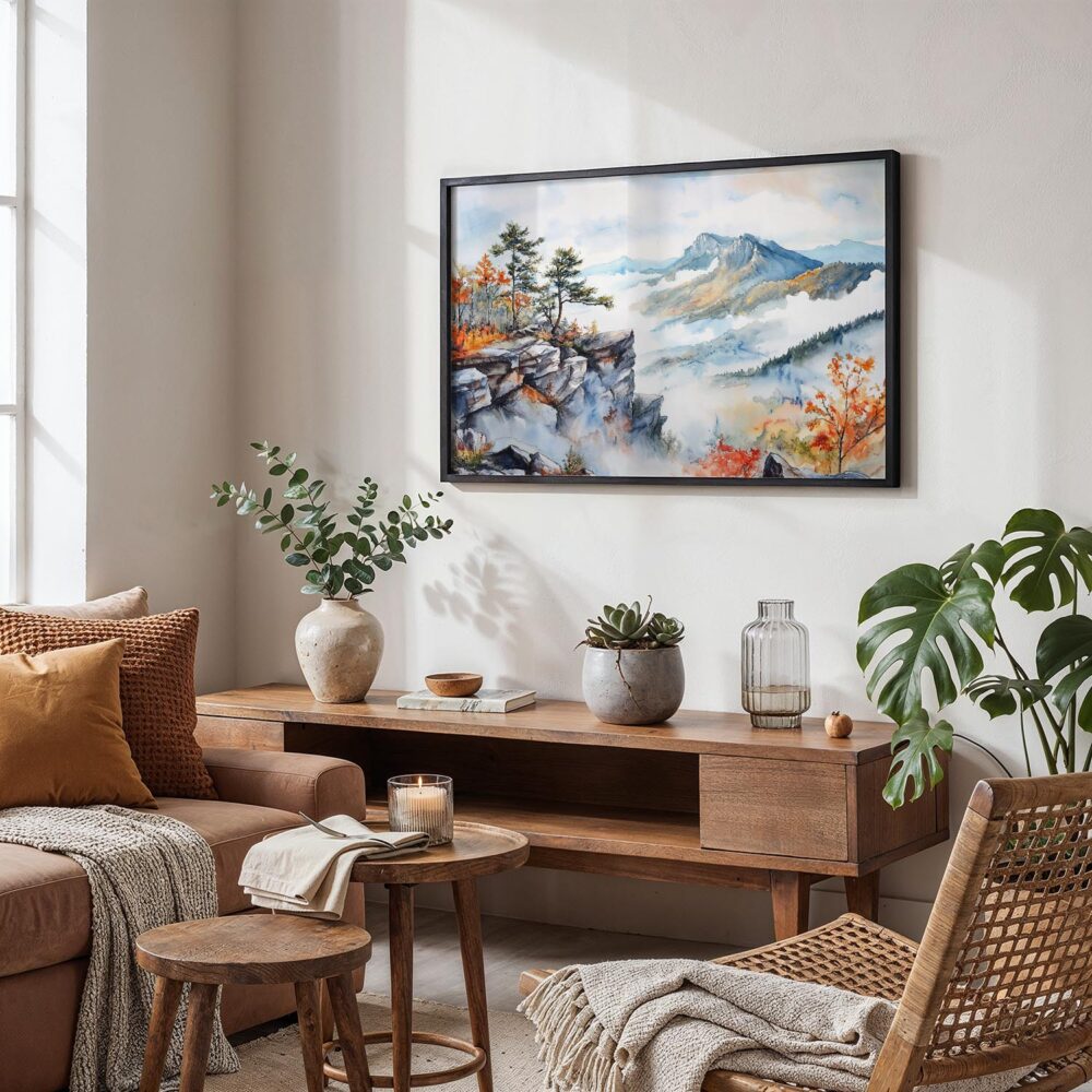 02 - Shenandoah National Park Watercolor - Horizontal Art - Digital Download - Boho Living Room.jpg 02 - Shenandoah National Park Watercolor - Horizontal Art - Digital Download - Boho Living Room.jpg