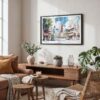 02 - Tokyo Tower Watercolor Art - Horizontal Art - Digital Download - Boho Living Room.jpg