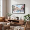 02 - Venice Italy Canals Watercolor Art - Horizontal Art - Digital Download - Boho Living Room.jpg