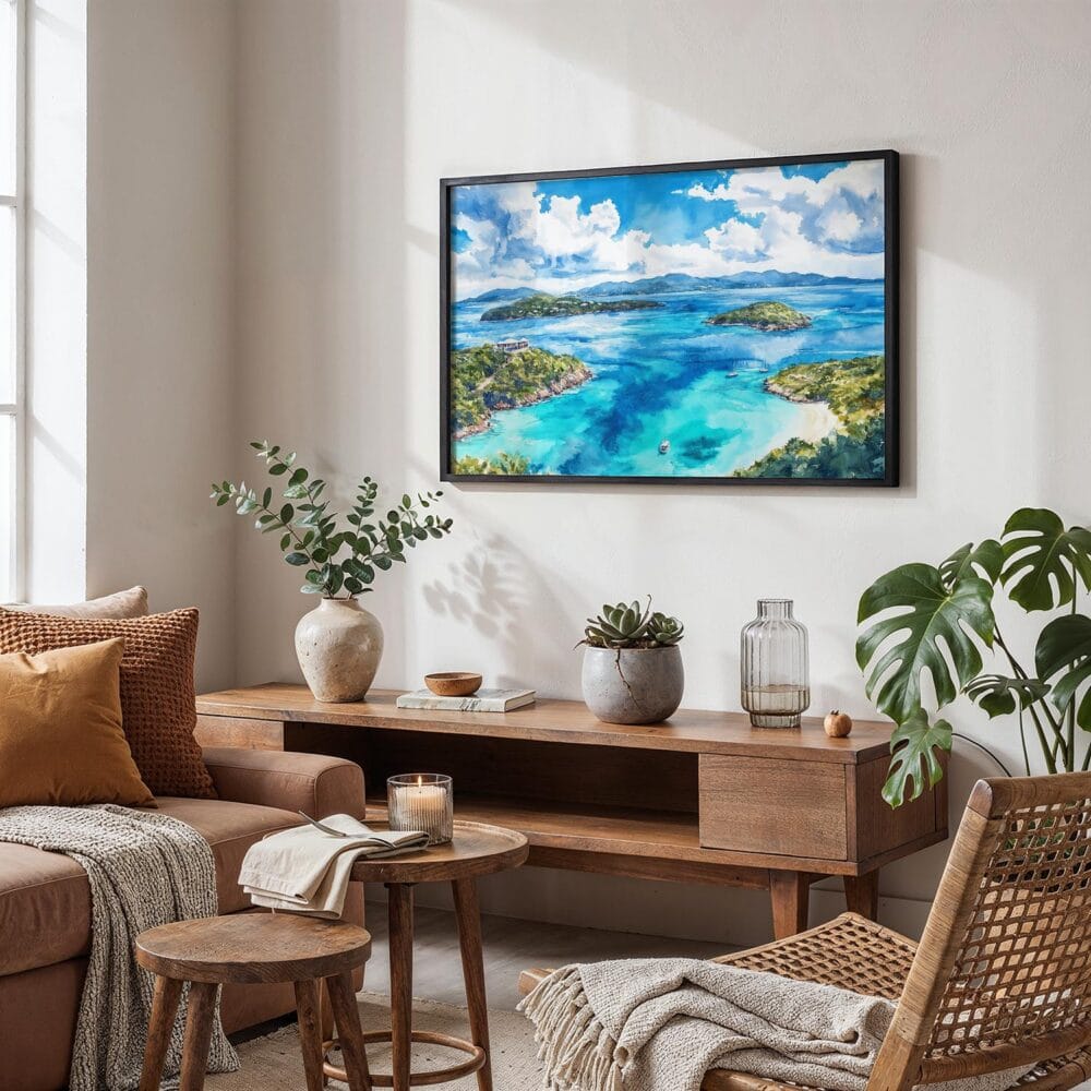 02 - Virgin Islands National Park Watercolor - Horizontal Art - Digital Download - Boho Living Room.jpg 02 - Virgin Islands National Park Watercolor - Horizontal Art - Digital Download - Boho Living Room.jpg