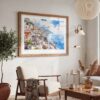 03 - Amalfi Coast Watercolor Art - Horizontal Art - Digital Download - Boho Living Room 2.jpg