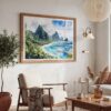 03 - American Samoa National Park Watercolor - Horizontal Art - Digital Download - Boho Living Room 2.jpg