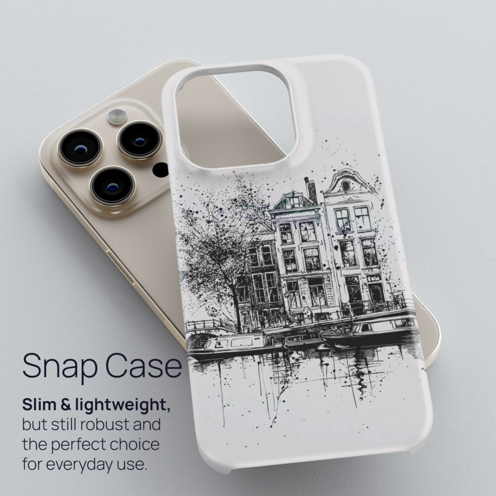 03 - Amsterdam Canal - Pencil Drawing Art Phone Case - Snap Case.jpg 03 - Amsterdam Canal - Pencil Drawing Art Phone Case - Snap Case.jpg