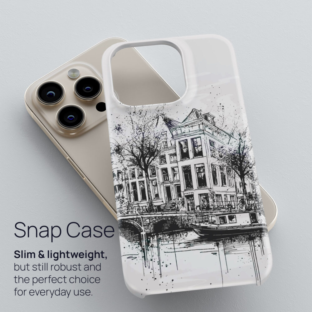 03 - Amsterdam - Pencil Drawing Art Phone Case - Snap Case.jpg 03 - Amsterdam - Pencil Drawing Art Phone Case - Snap Case.jpg