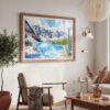 03 - Banff National Park Watercolor - Horizontal Art - Digital Download - Boho Living Room 2.jpg