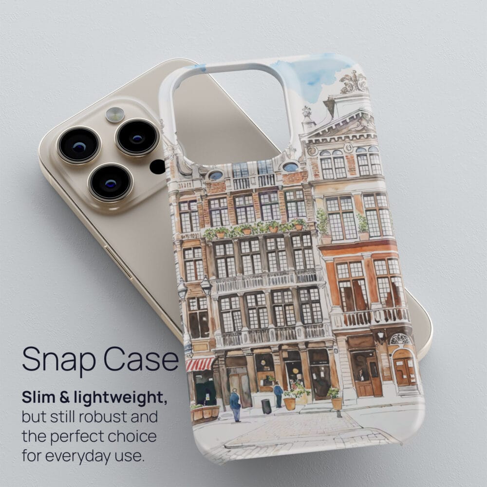 03 - Brussels Watercolor Art Phone Case - Snap Case.jpg 03 - Brussels Watercolor Art Phone Case - Snap Case.jpg