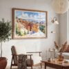 03 - Bryce Canyon National Park Watercolor - Horizontal Art - Digital Download - Boho Living Room 2.jpg