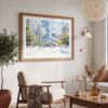 03 - Chicago Cloud Gate Watercolor Art - Horizontal Art - Digital Download - Boho Living Room 2.jpg