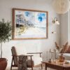 03 - Cottages at Outer Banks NC Watercolor - Horizontal Art - Digital Download - Boho Living Room 2.jpg