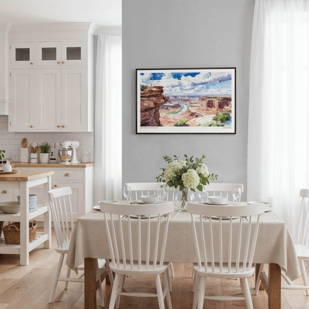 03 - Framed Canyonlands National Park Watercolor - Horizontal Canvas Print - Coastal Kitchen.jpg 03 - Framed Canyonlands National Park Watercolor - Horizontal Canvas Print - Coastal Kitchen.jpg