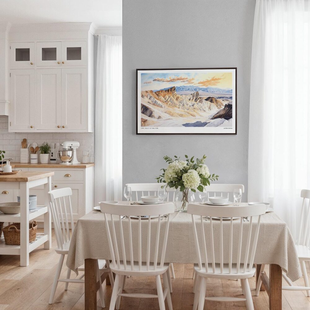 03 - Framed Death Valley National Park Watercolor - Horizontal Canvas Print - Coastal Kitchen.jpg 03 - Framed Death Valley National Park Watercolor - Horizontal Canvas Print - Coastal Kitchen.jpg