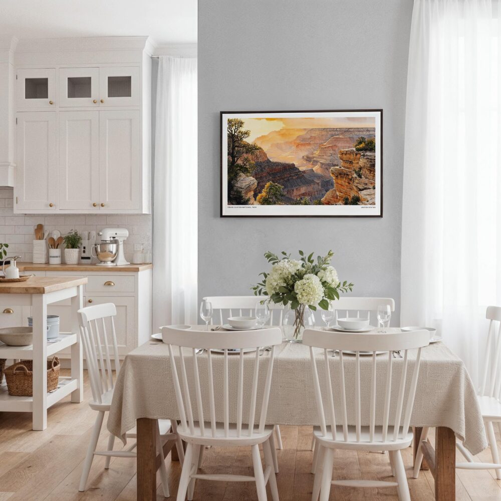 03 - Framed Grand Canyon National Park Watercolor - Horizontal Canvas Print - Coastal Kitchen.jpg 03 - Framed Grand Canyon National Park Watercolor - Horizontal Canvas Print - Coastal Kitchen.jpg