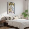 03 - Framed Morning Coffee in Amalfi Coast Watercolor Canvas Print - Bedroom - Vertical.jpg