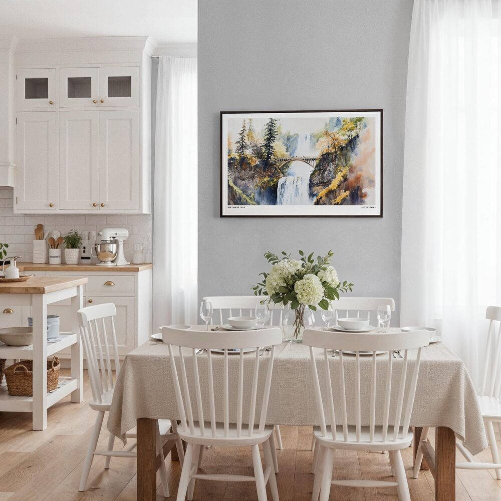 03 - Framed Multnomah Falls Watercolor - Horizontal Canvas Print - Coastal Kitchen.jpg 03 - Framed Multnomah Falls Watercolor - Horizontal Canvas Print - Coastal Kitchen.jpg