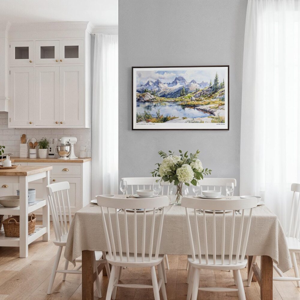 03 - Framed North Cascades National Park Watercolor - Horizontal Canvas Print - Coastal Kitchen.jpg 03 - Framed North Cascades National Park Watercolor - Horizontal Canvas Print - Coastal Kitchen.jpg