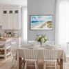 03 - Framed Outer Banks NC Watercolor - Horizontal Canvas Print - Coastal Kitchen.jpg