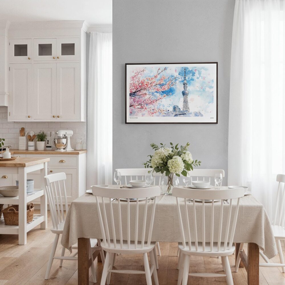 03 - Framed Tokyo Skytree During Sakura Season Watercolor Art - Horizontal Canvas Print - Coastal Kitchen.jpg 03 - Framed Tokyo Skytree During Sakura Season Watercolor Art - Horizontal Canvas Print - Coastal Kitchen.jpg