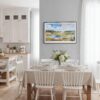 03 - Framed Yellowstone National Park Watercolor - Horizontal Canvas Print - Coastal Kitchen.jpg