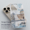 03 - France Louvre Watercolor Art Phone Case - Snap Case.jpg