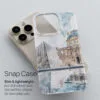 03 - France Louvre Watercolor Art Phone Case - Snap Case.jpg
