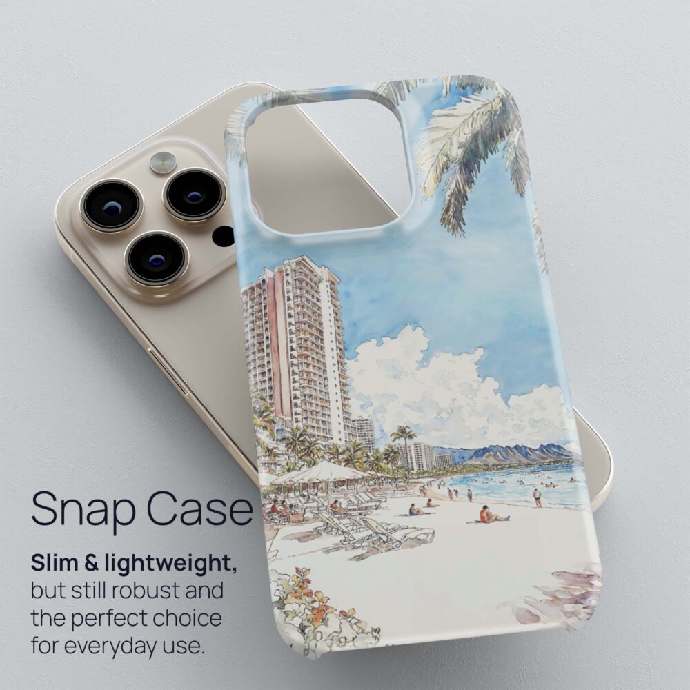 03 - Hawaii - Maui - Watercolor Art Phone Case - Snap Case.jpg 03 - Hawaii - Maui - Watercolor Art Phone Case - Snap Case.jpg