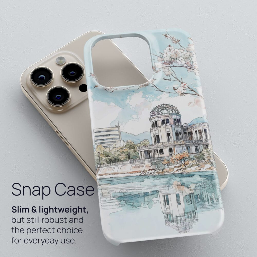 03 - Hiroshima - Watercolor Art Phone Case - Snap Case.jpg 03 - Hiroshima - Watercolor Art Phone Case - Snap Case.jpg