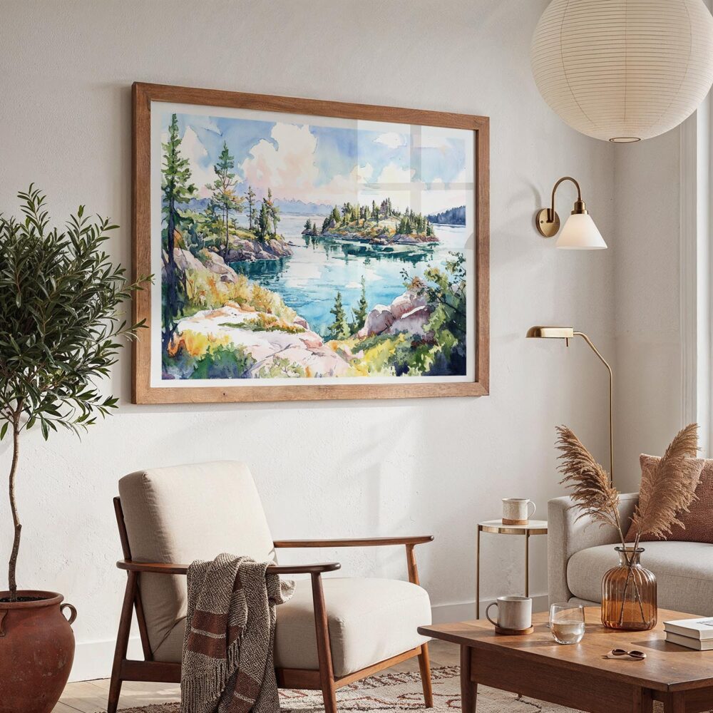 03 - Isle Royale National Park Watercolor - Horizontal Art - Digital Download - Boho Living Room 2.jpg 03 - Isle Royale National Park Watercolor - Horizontal Art - Digital Download - Boho Living Room 2.jpg