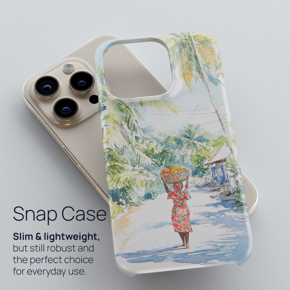 03 - Jamaica Watercolor Art Phone Case - Snap Case.jpg 03 - Jamaica Watercolor Art Phone Case - Snap Case.jpg
