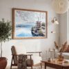 03 - Japan Mount Fuji Watercolor Art - Horizontal Art - Digital Download - Boho Living Room 2.jpg