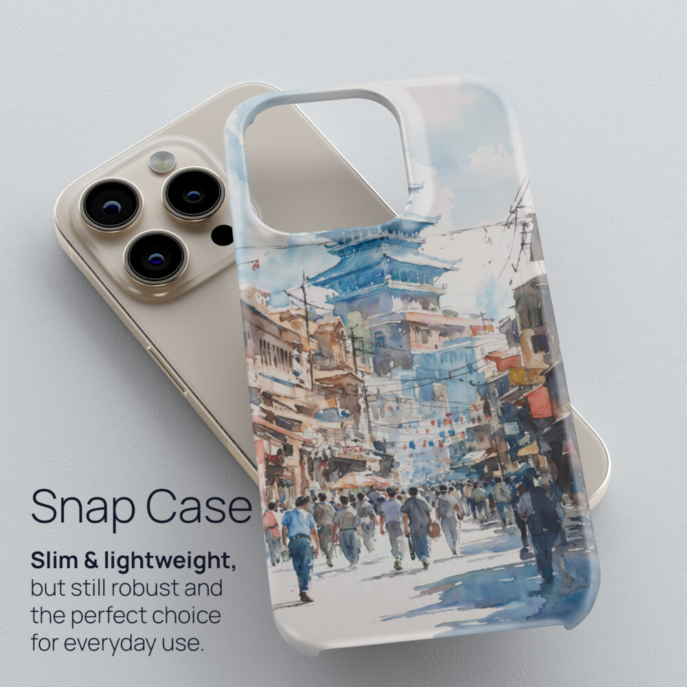 03 - Kathmandu Nepal Watercolor Art Phone Case - Snap Case.jpg 03 - Kathmandu Nepal Watercolor Art Phone Case - Snap Case.jpg