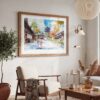 03 - Kyoto Japan Watercolor Art - Horizontal Art - Digital Download - Boho Living Room 2.jpg