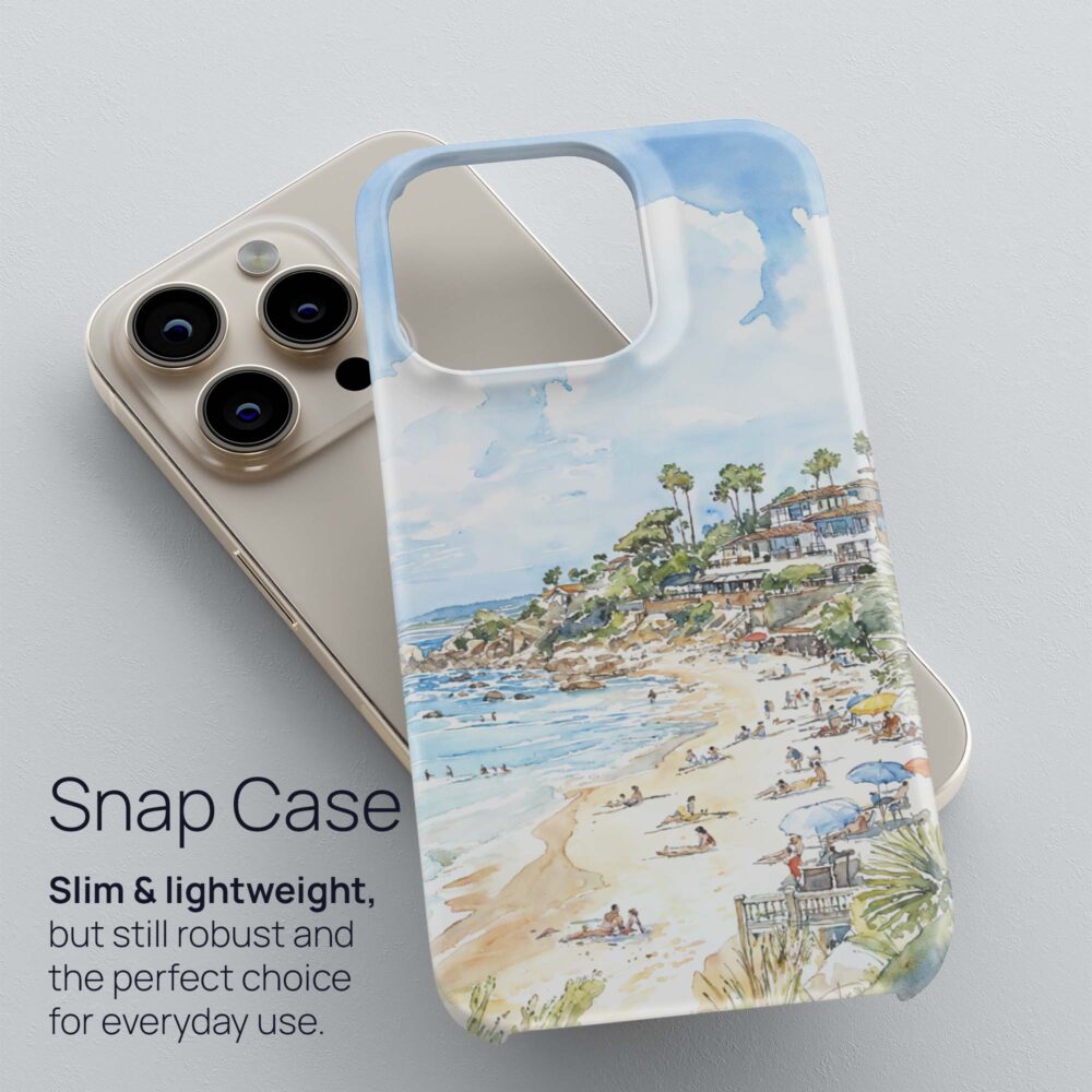 03 - Laguna Beach Watercolor Art Phone Case - Snap Case.jpg 03 - Laguna Beach Watercolor Art Phone Case - Snap Case.jpg