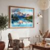 03 - Lake Clark National Park Watercolor - Horizontal Art - Digital Download - Boho Living Room 2.jpg