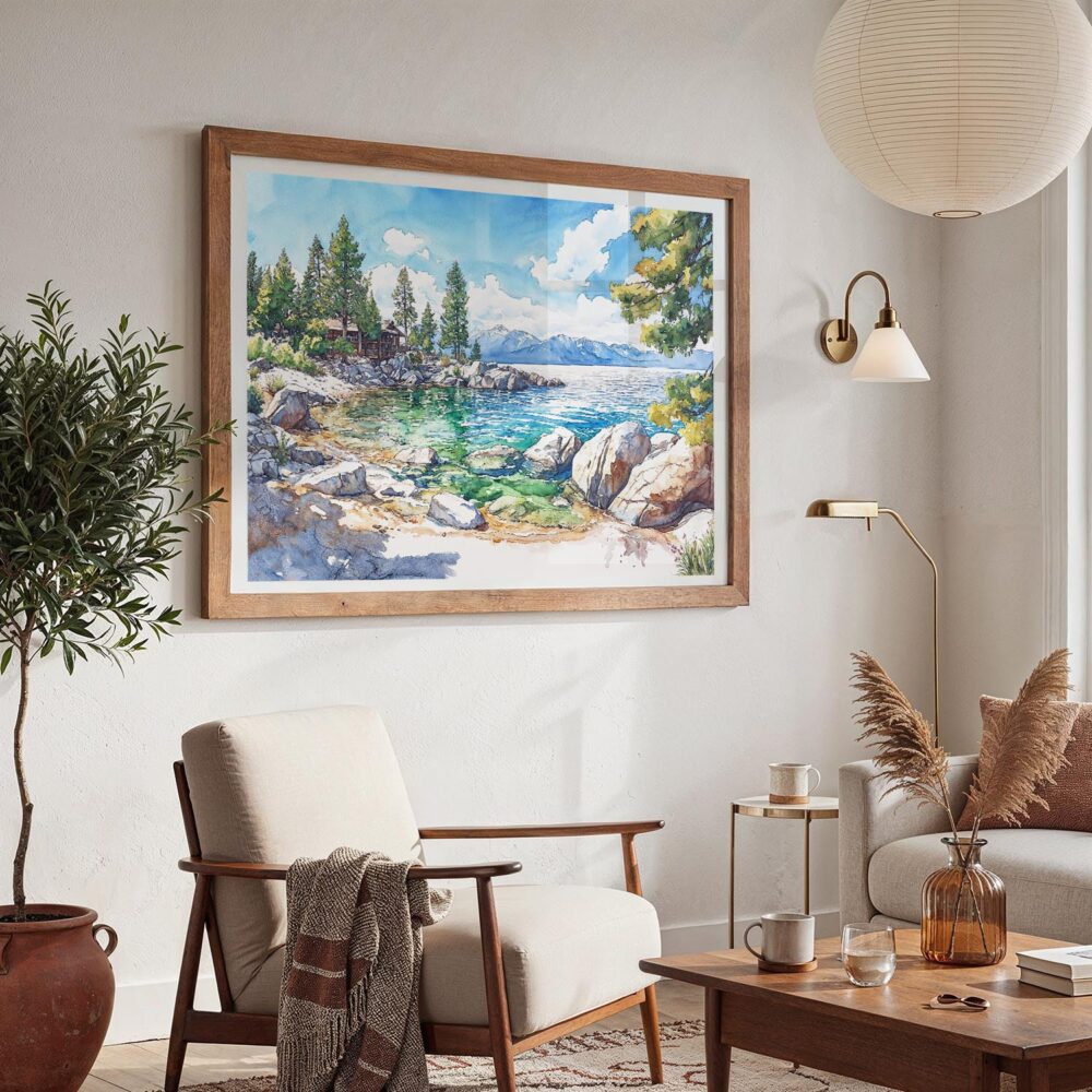 03 - Lake Tahoe Watercolor - Horizontal Art - Digital Download - Boho Living Room 2.jpg 03 - Lake Tahoe Watercolor - Horizontal Art - Digital Download - Boho Living Room 2.jpg