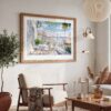 03 - Lisbon Portugal Watercolor Art - Horizontal Art - Digital Download - Boho Living Room 2.jpg