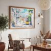 03 - Lisbon Tram 28 Watercolor Art - Horizontal Art - Digital Download - Boho Living Room 2.jpg