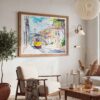 03 - Lisbon Watercolor Art - Horizontal Art - Digital Download - Boho Living Room 2.jpg