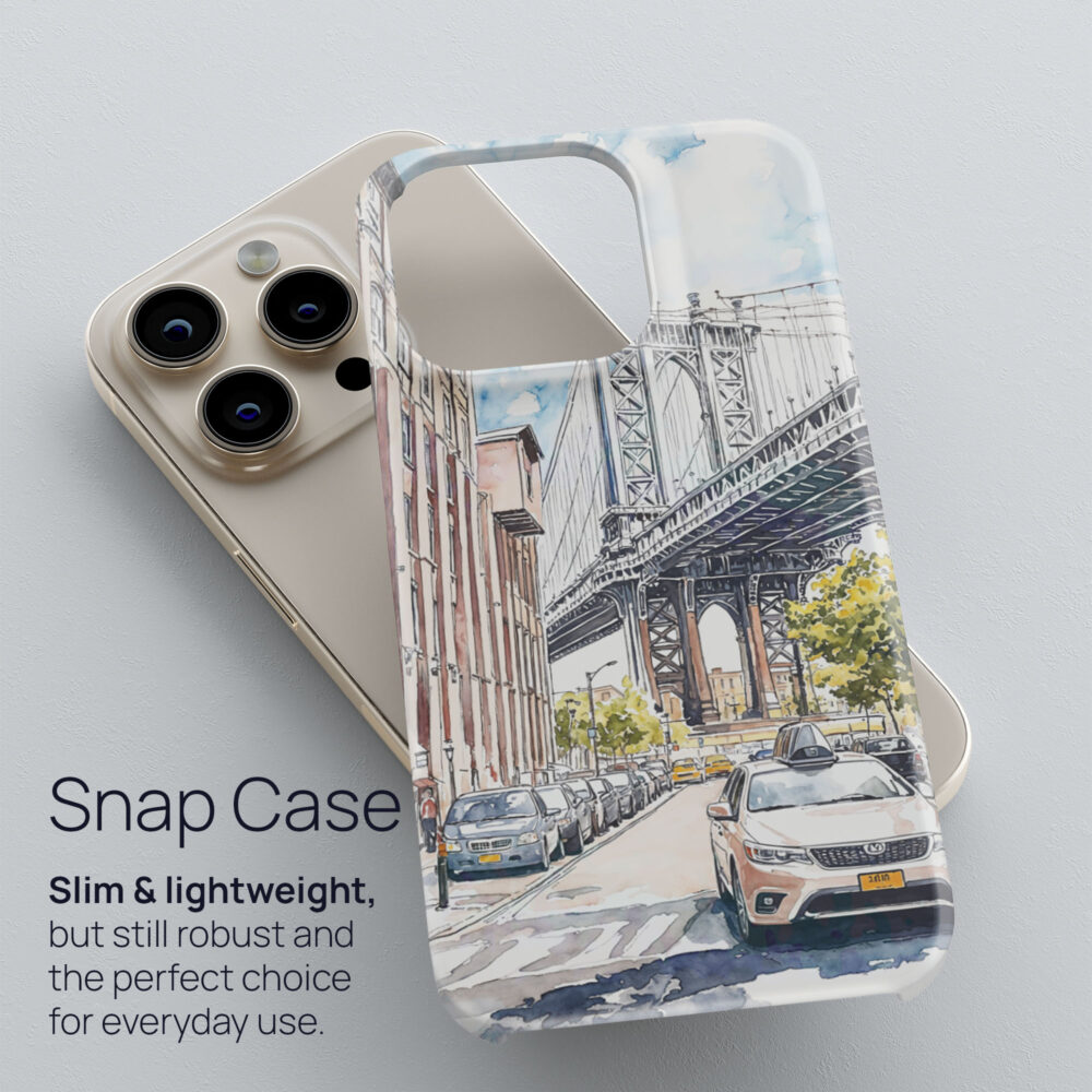 03 - Manhattan Bridge - Watercolor Art Phone Case - Snap Case.jpg 03 - Manhattan Bridge - Watercolor Art Phone Case - Snap Case.jpg