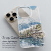 03 - Mount Fuji from Oshino Watercolor Art Phone Case - Snap Case.jpg