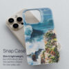 03 - Nazare Surfing Watercolor Art Phone Case - Snap Case.jpg