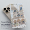03 - Notre Dame Watercolor Art Phone Case - Snap Case.jpg