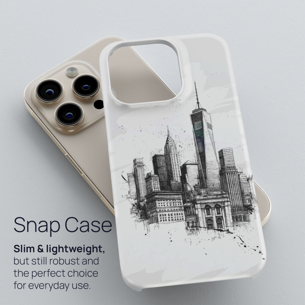 03 - One World Trade Center - Pencil Drawing Phone Case - Snap Case.jpg 03 - One World Trade Center - Pencil Drawing Phone Case - Snap Case.jpg