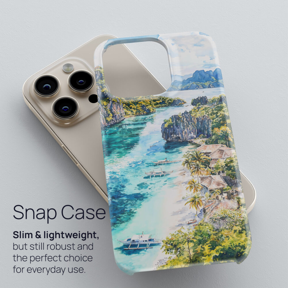 03 - Palawan Philippines Watercolor Art Phone Case - Snap Case.jpg 03 - Palawan Philippines Watercolor Art Phone Case - Snap Case.jpg