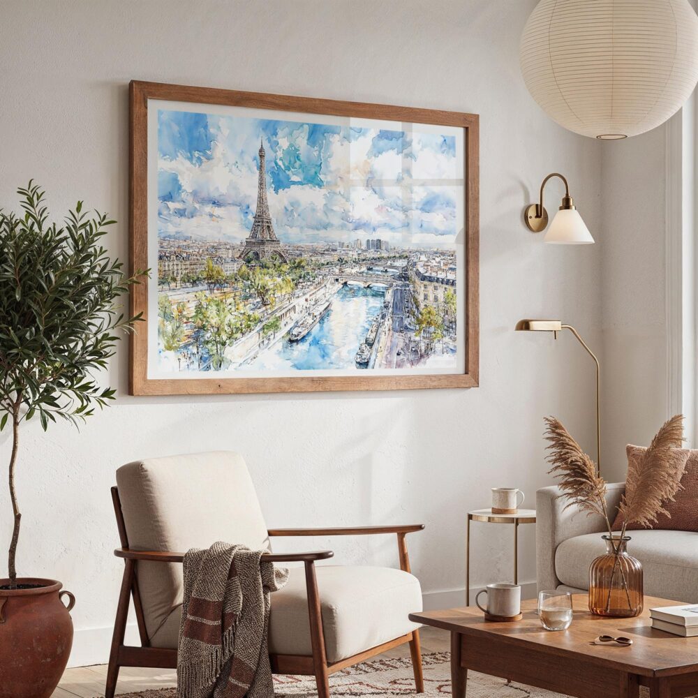 03 - Paris Skyline Watercolor Art - Horizontal Art - Digital Download - Boho Living Room 2.jpg 03 - Paris Skyline Watercolor Art - Horizontal Art - Digital Download - Boho Living Room 2.jpg