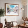 03 - San Francisco Lombard Street Watercolor Art - Horizontal Art - Digital Download - Boho Living Room 2.jpg